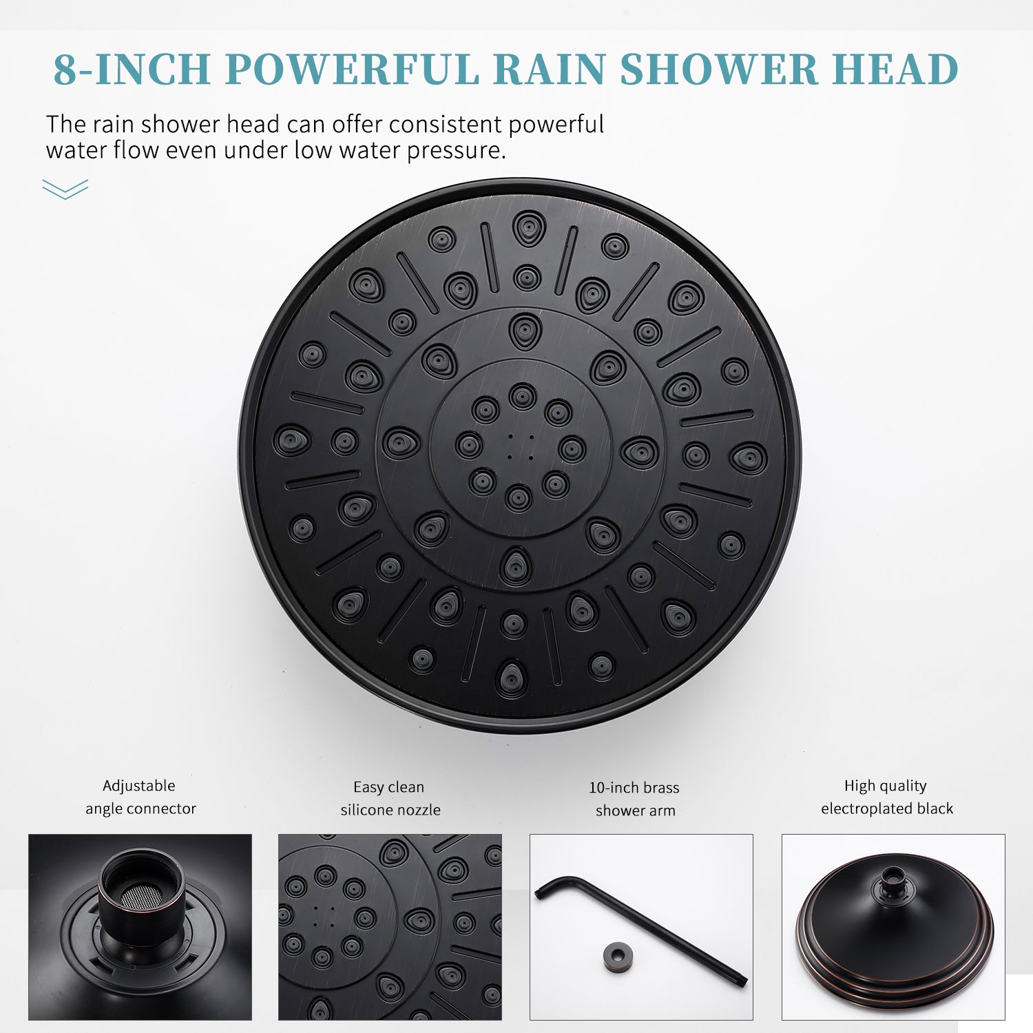 Shower System, Wall Mounted Shower Faucet Set for Bathroom with High P –  Gabrylly